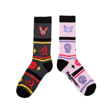 Pokemon Espeon And Umbreon Mismatch Patch Crew Socks Exclusivité Games Zone